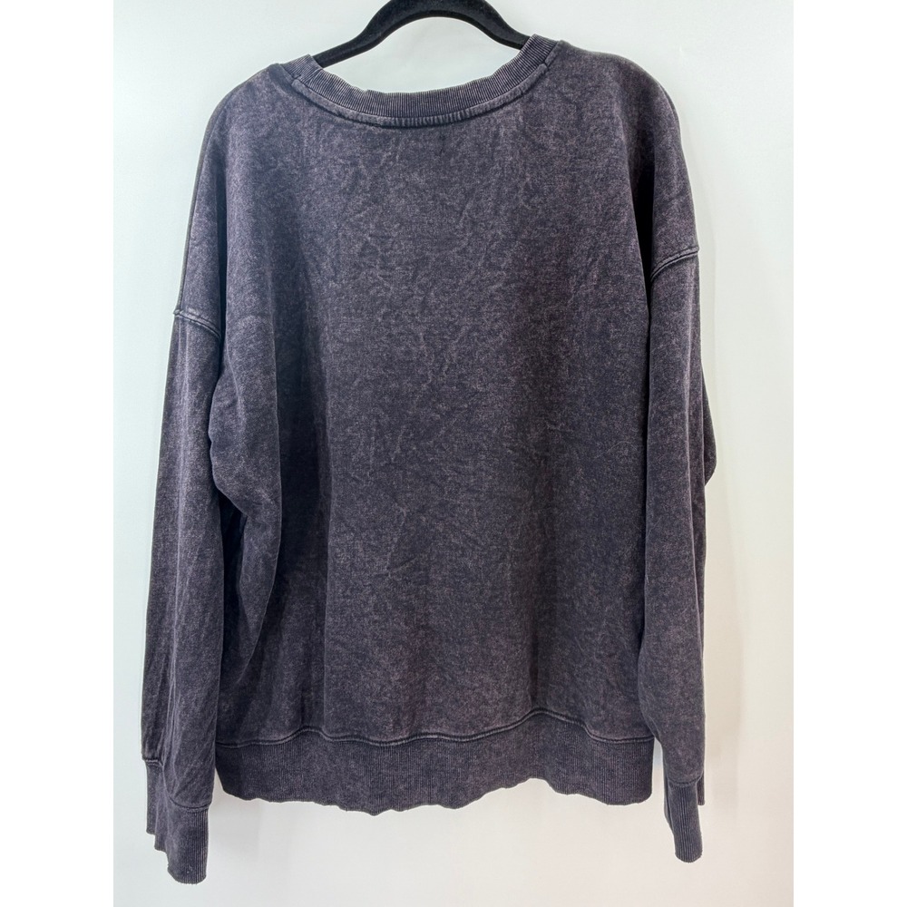 Maurices Boho Faith Can Move Mountains Sweatshirt Womens Large Acid Wash Graphic - Picture 6 of 9